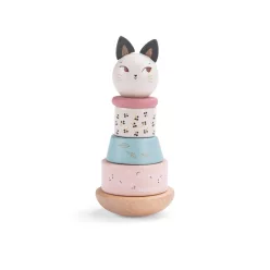 Moulin Roty - Eső után -  Toronyépítő játék - cica
