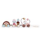 Moulin Roty - Eső után - Játékvonat építőelemekkel