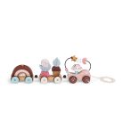 Moulin Roty - Eső után - Játékvonat építőelemekkel