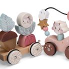 Moulin Roty - Eső után - Játékvonat építőelemekkel