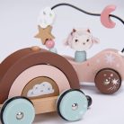 Moulin Roty - Eső után - Játékvonat építőelemekkel