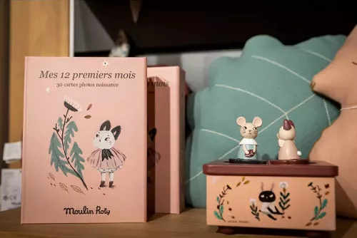 Moulin Roty - Eső után - Az első 12 hónap - Babakártya, mérföldkő kártya (30 darab kártya)