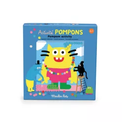 Moulin Roty - Csinoskák - Pompom-kép készítő készlet