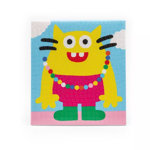 Moulin Roty - Csinoskák - Pompom-kép készítő készlet