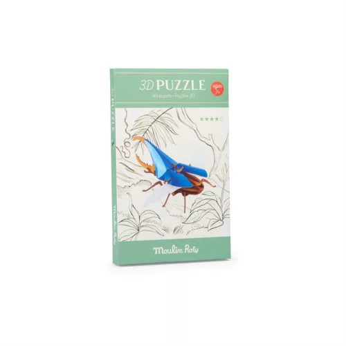 Moulin Roty - A világ körül - 3D puzzle, kirakó - herkulesbogár