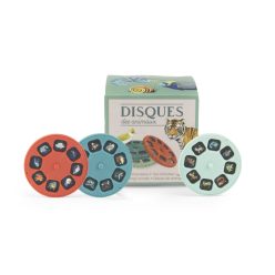   Moulin Roty - Diavetítő lámpa - A világ körül mesevetítő nagy korongok projektorba (3 db)