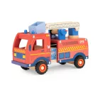 Moulin Roty - Országúton - Fa tűzoltóautó kiegészítőkkel