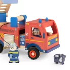 Moulin Roty - Országúton - Fa tűzoltóautó kiegészítőkkel