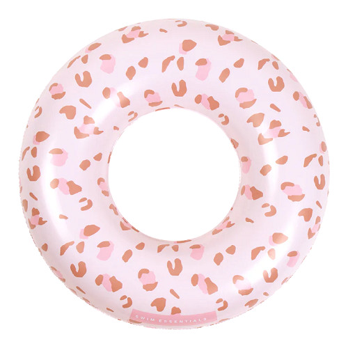 Gyerek úszógumi - Leopárd mintás, rózsaszín - 50 cm-es átmérő