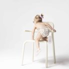 Gyerek úszópelenka- Leopárd mintás, fehér