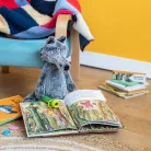 Moulin Roty - Szabadidő suli - Plüss farkas (43 cm)