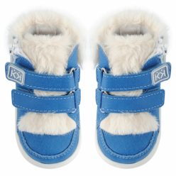   Azaga - Cipzáros talpú cipő az első lépésekhez - zárt bokacipő winter - kék