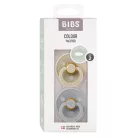 BIBS - Színes cumi - több méretben - Szimmetrikus cumifejjel - vanília/delfin szett