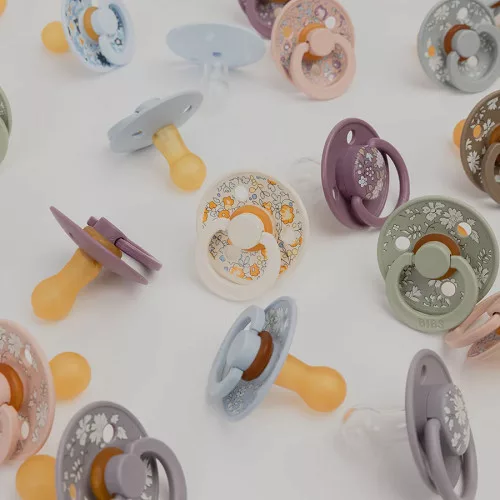 BIBS x Liberty 2-es szett - Púderrózsaszín - krémfehér