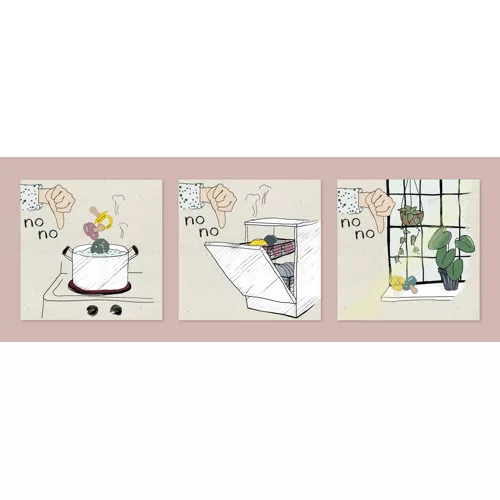 BIBS x Liberty 2-es szett - Púderrózsaszín - krémfehér