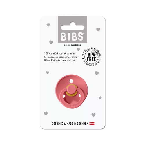 BIBS - Színes cumi - több méretben - korall