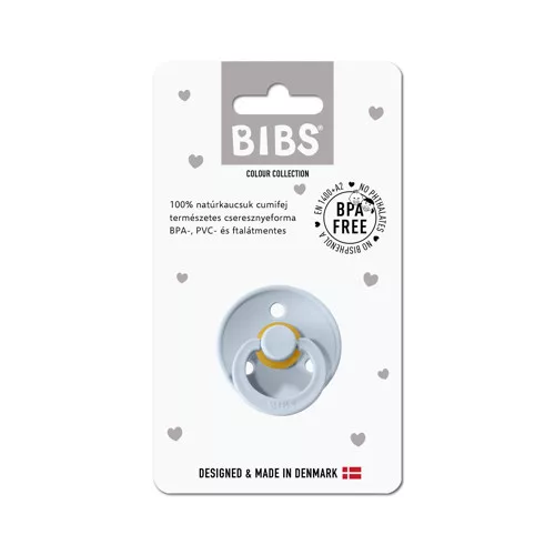 BIBS - Színes cumi - több méretben - pasztellkék