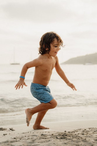 Little Dutch - Gyerek fürdőnadrág - tengeri állatok - kék