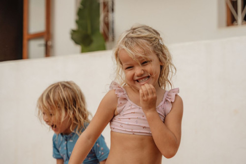 Little Dutch - Gyerek bikini - kis pink virágok