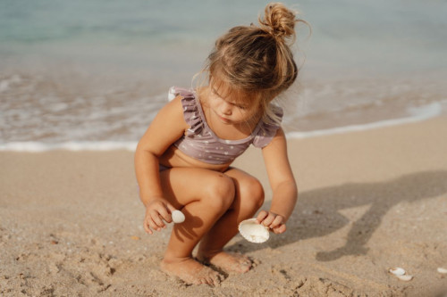 Little Dutch - Gyerek bikini - mályva virág