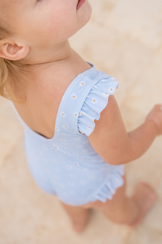 Little Dutch - Gyerek fürdőruha - százszorszép - kék