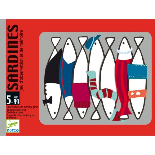 Sardines memóriafejlesztő kártyajáték (Djeco, 5161)