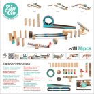Djeco - Építőjáték - Zig&Go 28 db (Djeco 5640)