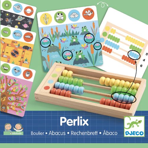 Fejlesztő játék - Abakusz - Eduludo Perlix-Abacus (Djeco, 8348)