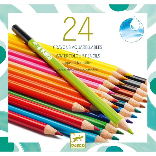 Djeco - Akvarell ceruza készlet, 24 szín (9754)