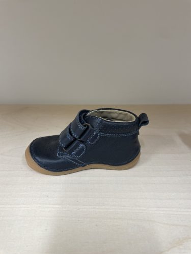 Doboz nélküli cipő -  FRODDO – Átmeneti, magasszárú, dupla tépőzáras bőr gyerekcipő – mélykék - 19-es