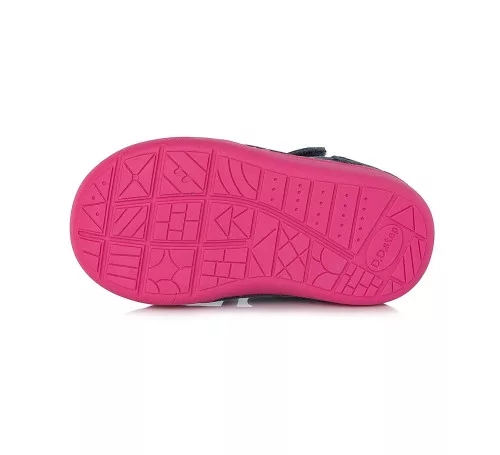 D.D.Step - Nyitott gyerekcipő - zárt szandál - bőr - királykék, pink