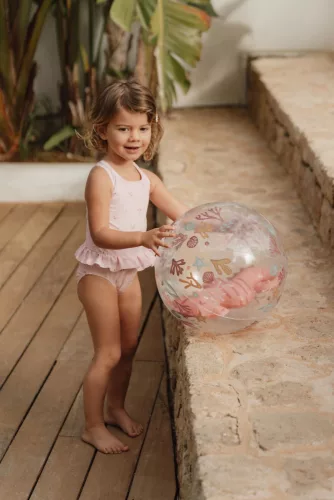 Little Dutch - Felfújható 3D strandlabda - Ocean Dreams - pink