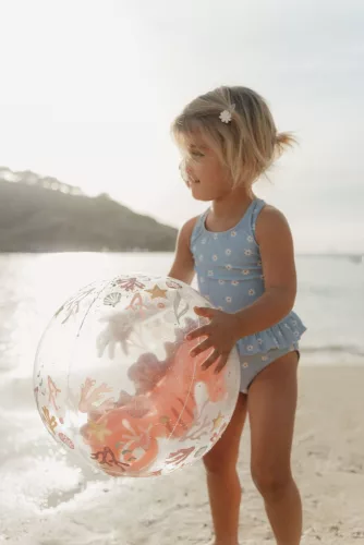 Little Dutch - Felfújható 3D strandlabda - Ocean Dreams - pink