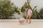 Little Dutch - Felfújható 3D strandlabda - Ocean Dreams - pink