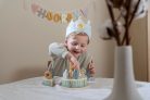 Little Dutch - Gyerek születésnapi korona számokkal - kék