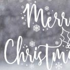 Karácsonyi ablakmatrica - "Merry Christmas"