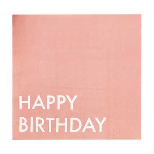 Szülinapi szalvéta (16 db) - Vidámság - "Happy Birthday"