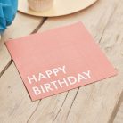 Szülinapi szalvéta (16 db) - Vidámság - "Happy Birthday"