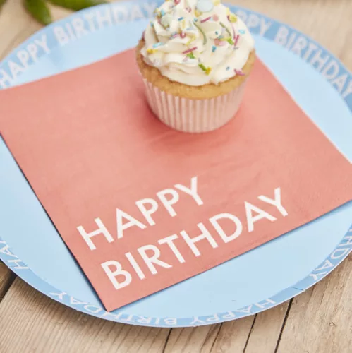 Szülinapi szalvéta (16 db) - Vidámság - "Happy Birthday"