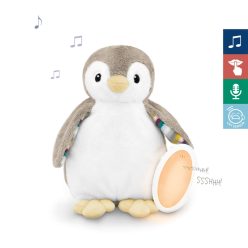   Zazu – PHOEBE babanyugtató plüss pingvin éjjeli fénnyel és hangrögzítővel