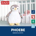 Zazu – PHOEBE babanyugtató plüss pingvin éjjeli fénnyel és hangrögzítővel