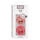 Bibs – Színes cumi – több méretben - tearózsa/korall szett