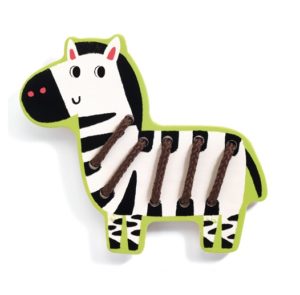 Fűzős játék – Lassanimo – zebra