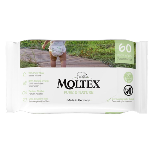 Moltex - Öko baba törlőkendő - 60 db