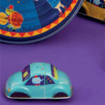 Molin Roty – Fém játékok – kék lendkerekes autó