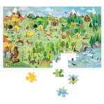 Moulin Roty – Puzzle henger dobozban – Erdő – 96 db