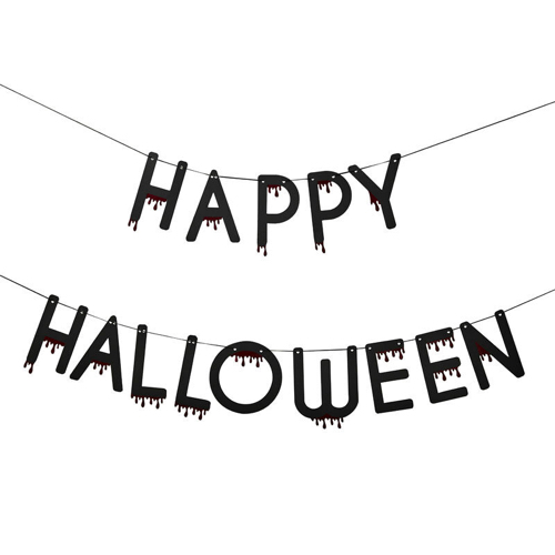 Halloween dekoráció - "Happy Halloween" felirat