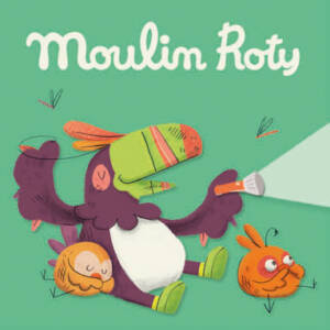 Moulin Roty - Diavetítő lámpák - 3 db lemez dobozban mesevetítőbe - Dzsungel
