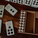 Montessori  számoló tábla – Fa golyók