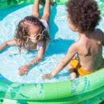 Felfújható medence gyerekeknek – Kör alakú – Trópus